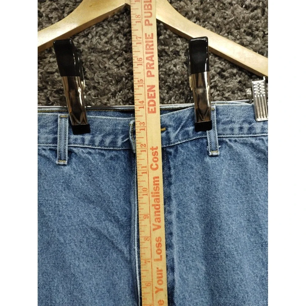 Carhartt Jeans Men 48x32 Blue Relaxed Fit‎ B17 DST Casual Workwear Denim Pants